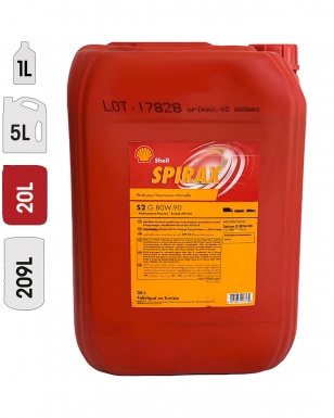 Huile Transmission SHELL SPIRAX S2 G 80W90 20L
