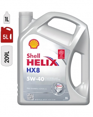 Huile Moteur SHELL HELIX HX8 5W40 5L