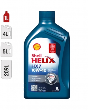 Huile Moteur SHELL HELIX HX7 10W40 1L