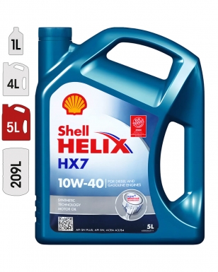 Huile Moteur SHELL HELIX HX7 10W40 5L