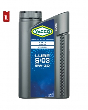 Huile Moteur YACCO LUBE S/03 5W30 1L