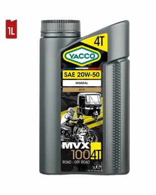 Huile Moteur YACCO MVX 100 4T 20W50 1L