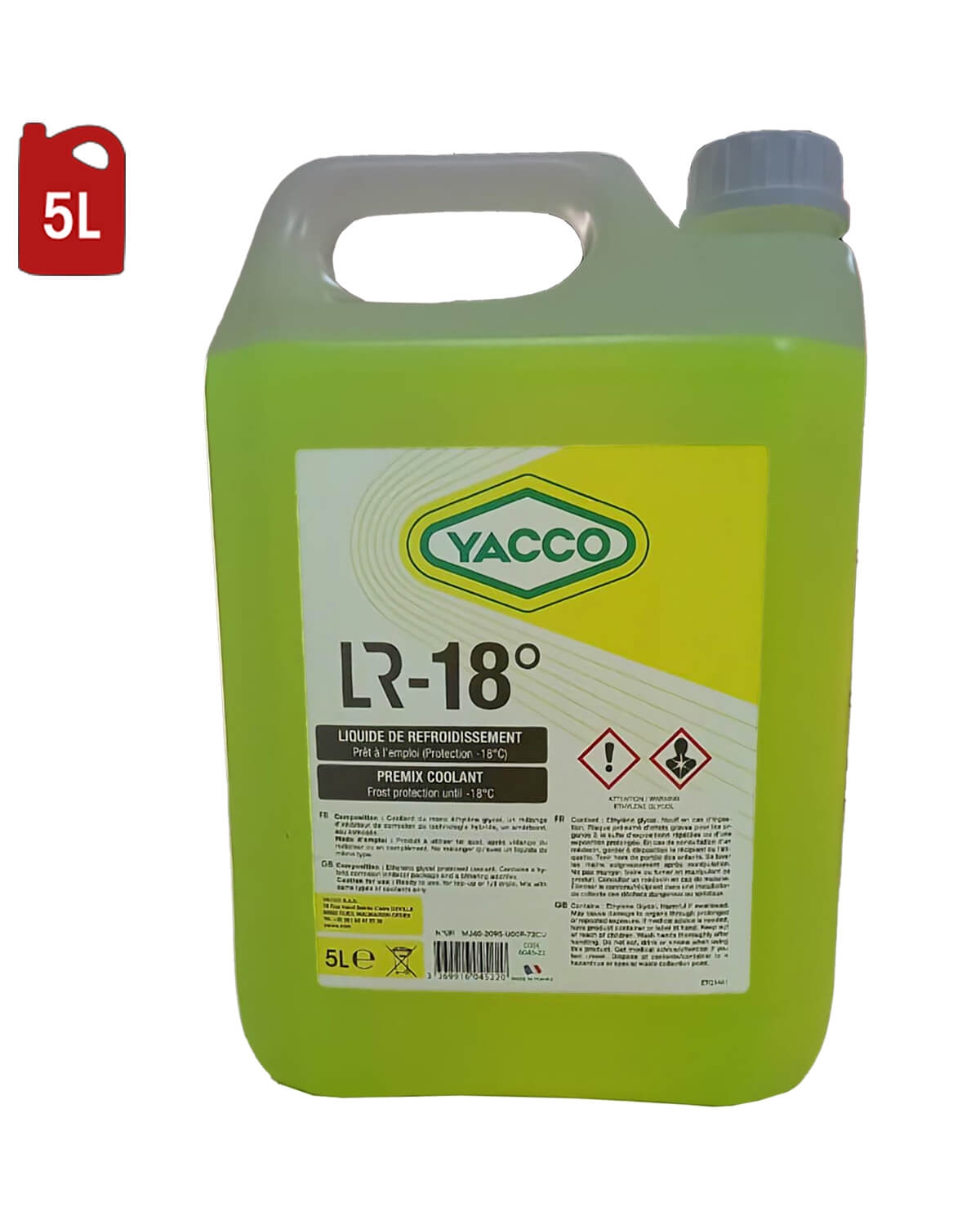 Liquide Refroidissement YACCO LR -18 5L