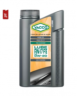 Huile Moteur YACCO LUBE RN17 FE 0W20 1L