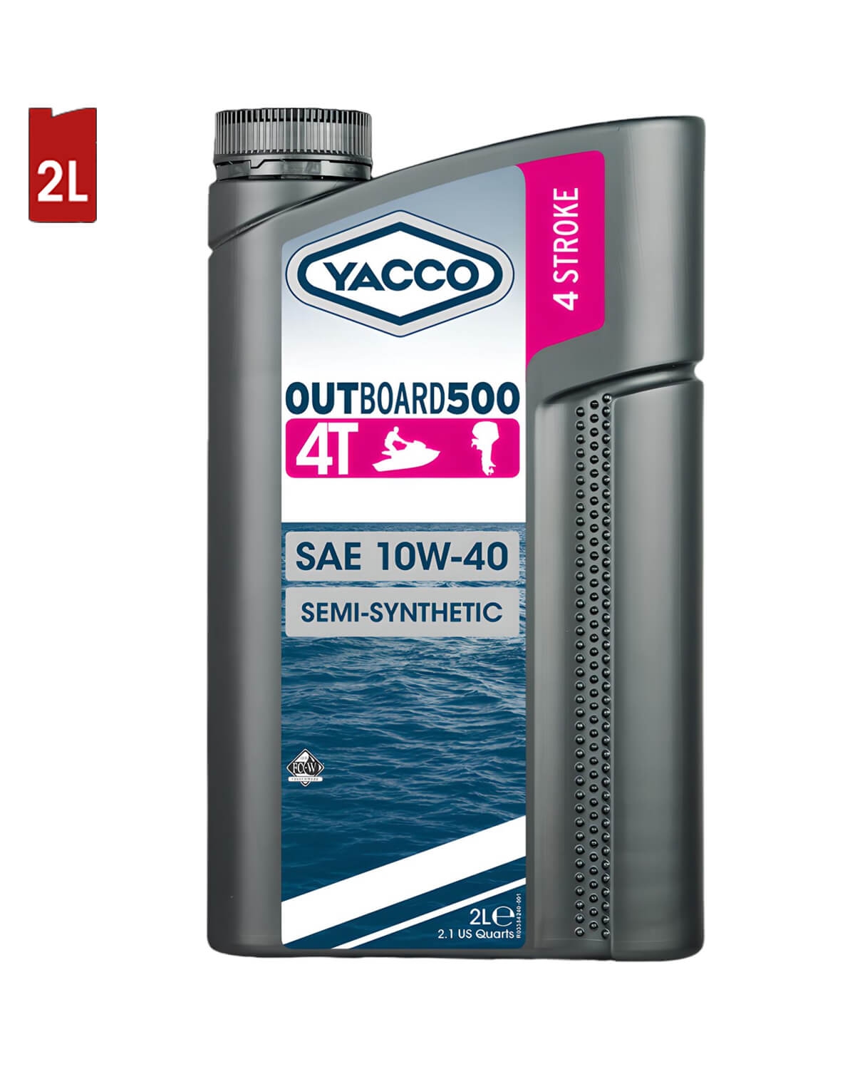 Huile Moteur YACCO OUTBOARD 500 4T 10W40 2L