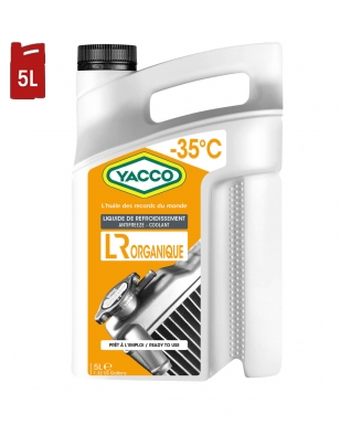 Liquide Refroidissement YACCO LR ORGANIQUE -35° G12+ 5L