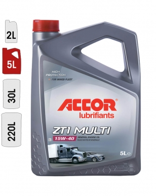 Huile Moteur ACCOR ZT1 MULTI 15W40 5L