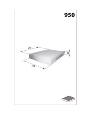 HB448 - Filtre habitacle MISFAT