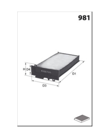 HB453 - Filtre habitacle MISFAT