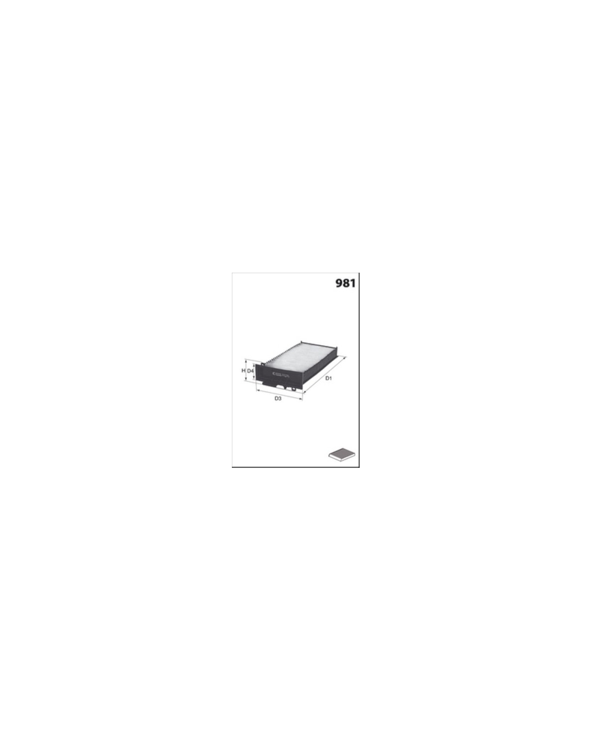 HB453 - Filtre habitacle MISFAT