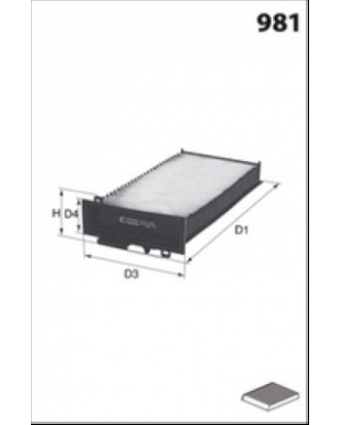 HB453 - Filtre habitacle MISFAT