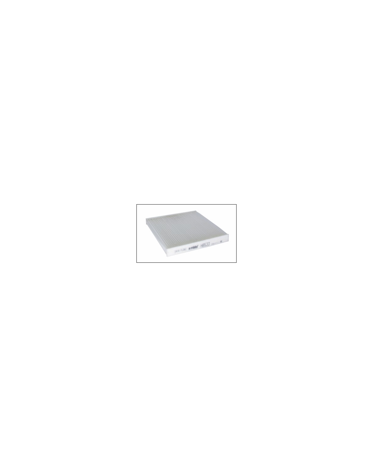 HB533 - Filtre habitacle MISFAT