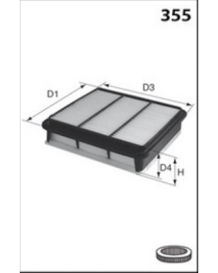 P861- Filtre à air MISFAT
