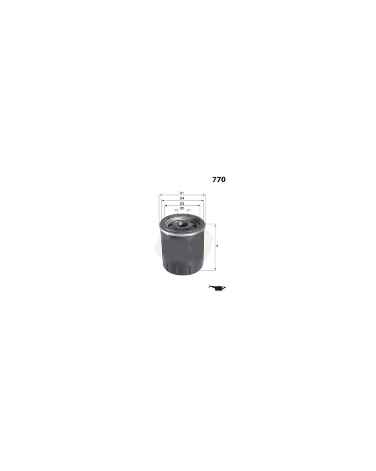 Z729 - Filtre à huile MISFAT