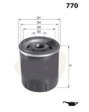 Z729 - Filtre à huile MISFAT