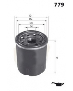 Z742 - Filtre à huile MISFAT