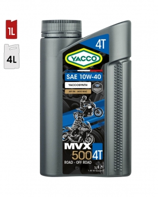 Huile Moteur YACCO MVX 500 4T 10W40 1L