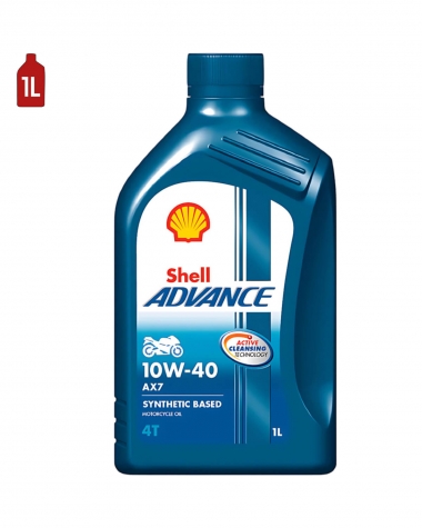 Huile Moto SHELL Advance 4T AX7 10W40 1L