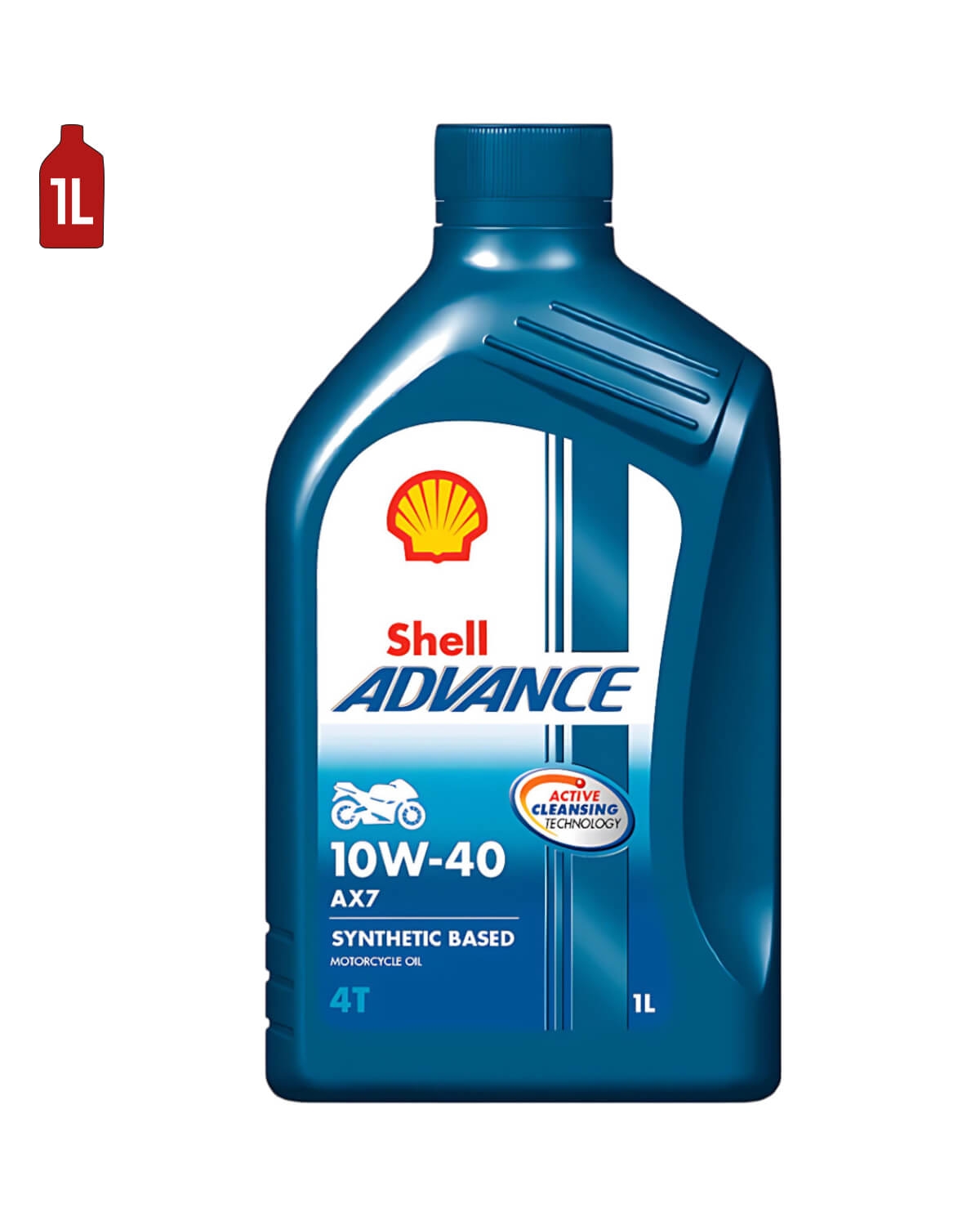 Huile Moto SHELL Advance 4T AX7 10W40 1L