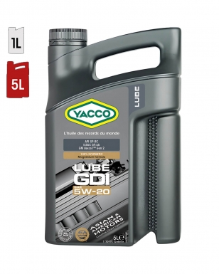 Huile Moteur YACCO LUBE GDI 5W20 5L