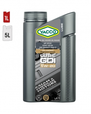 Huile Moteur YACCO LUBE GDI 5W20 1L