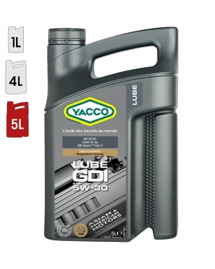 Huile Moteur YACCO LUBE GDI 5W30 5L