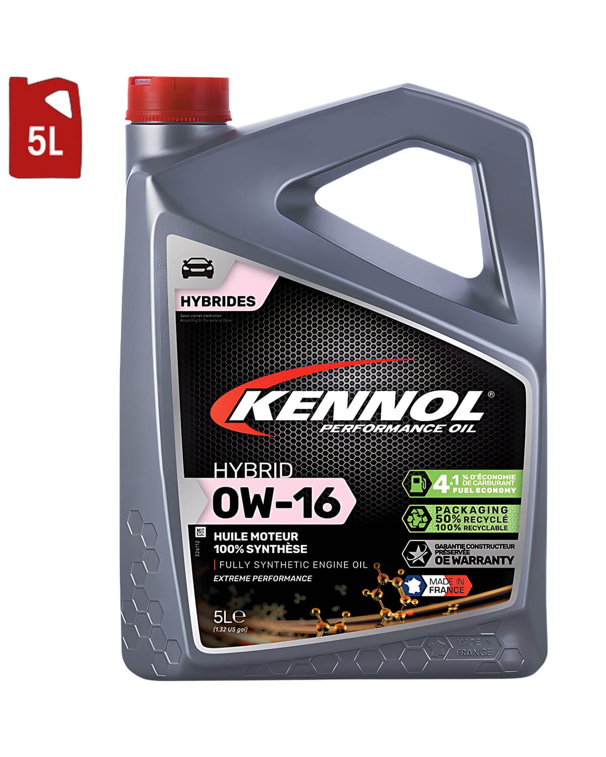 Huile Moteur KENNOL HYBRID 0W16 5L